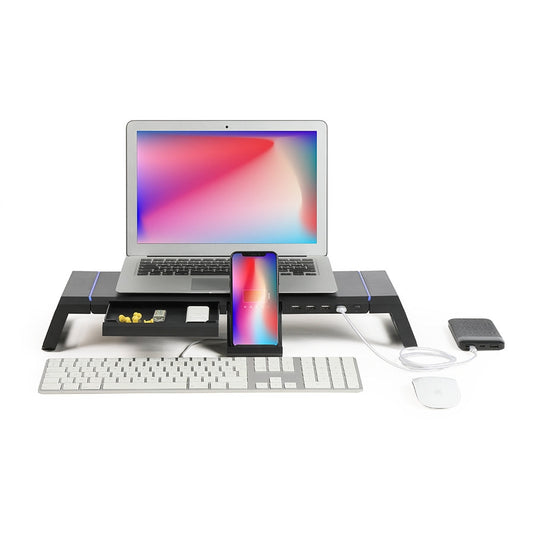 Multifunctional monitor notebook stand with hub | Livoo