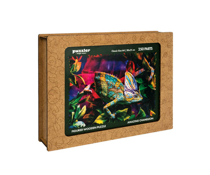 Chameleon Wild Nature Jigsaw | Woodlika Puzzle