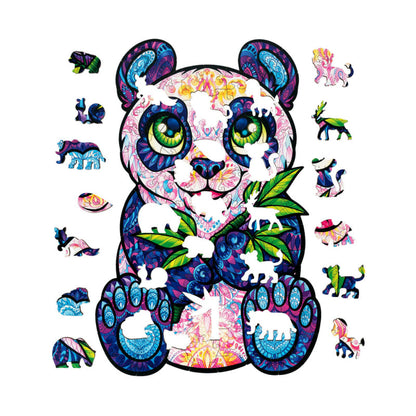 Sweet Amy Panda Jigsaw Wall Decoration | Woodlika Puzzle