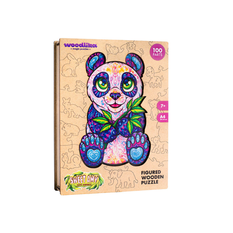 Sweet Amy Panda Jigsaw Wall Decoration | Woodlika Puzzle