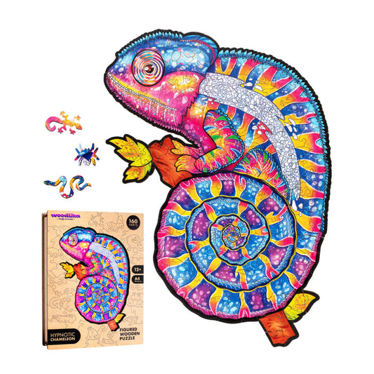 Hypnotic Chameleon Jigsaw | Woodlika Puzzle