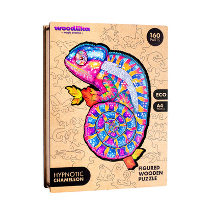 Hypnotic Chameleon Jigsaw | Woodlika Puzzle