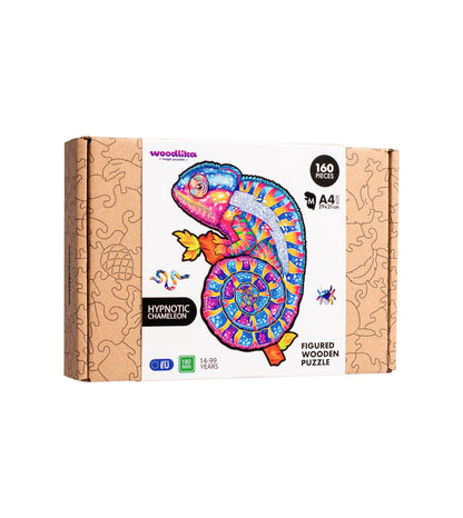 Hypnotic Chameleon Jigsaw | Woodlika Puzzle