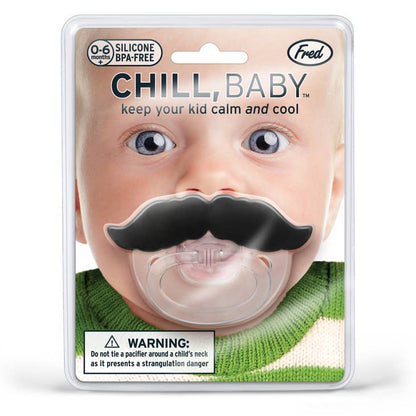 Pacifier with mustache | Chill baby